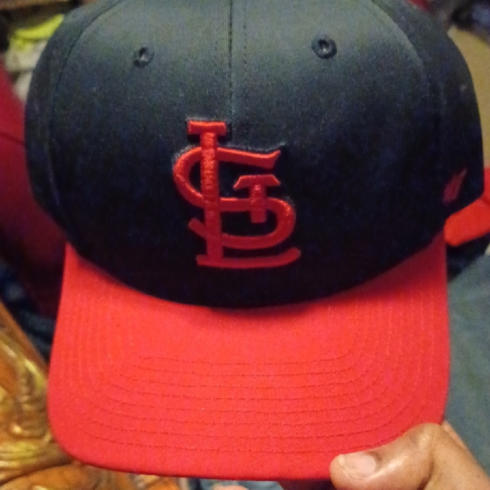 47 Black and Red Hat with Bold Logo